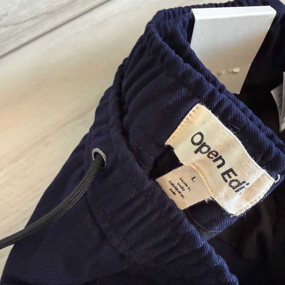 Open Edit Drawstring Pants Navy Various Sizes NWT - Picture 5 of 7